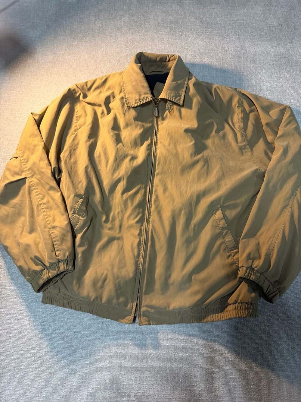 London Fog Men's Tan Full-Zip Lined Casual Jacket